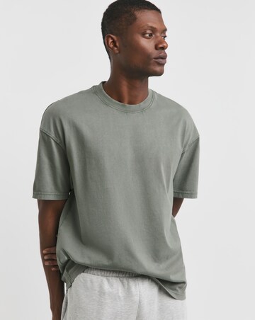 Vintage Wash Oversized Fit T-Shirt- Khaki