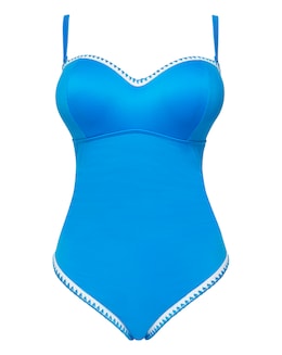 Figleaves Frida Underwired Bandeau Swimsuit Longer Length