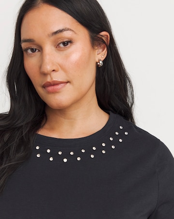 Diamante Trim T-Shirt