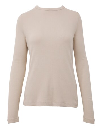 Anthology Almond Bamboo Jersey Long Sleeve Tee