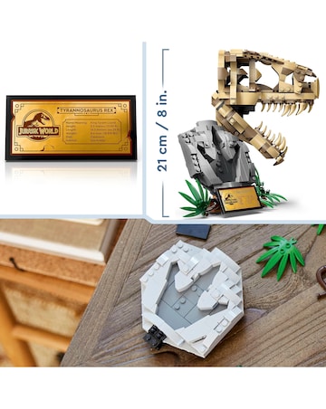 LEGO Jurassic World Dinosaur Fossils: T. rex Skull Toy 76964
