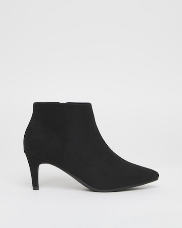 Cairns Kitten Heel Pointed Toe Ankle Boot - Extra Wide Fit (EEE)