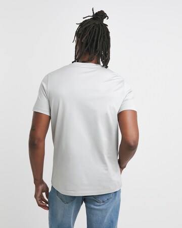 Premium Mercerised Supima Cotton T-Shirt Long Length- Steel Grey