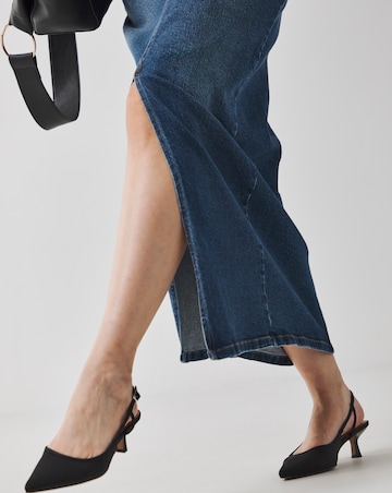 Western Blue Magisculpt Maxi Denim Skirt