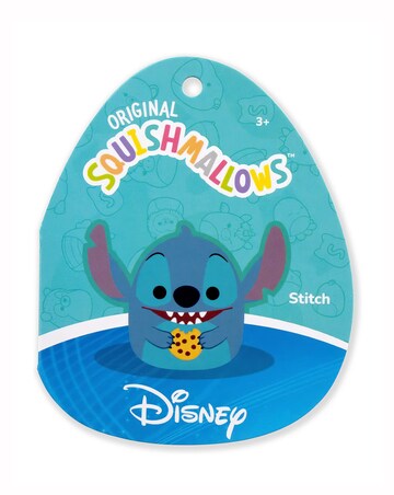 Squishmallows Disney Stitch 10-inch Stitch Eating Cookie Plush