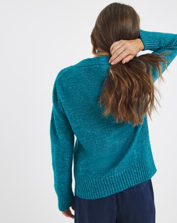 Pink V Neck Seam Detail Cardigan