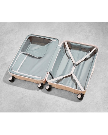 Rock Pixel Medium Suitcase - Pastel Pink