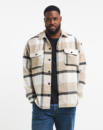 Jack & Jones Bradley Ollie Overshirt - Natural