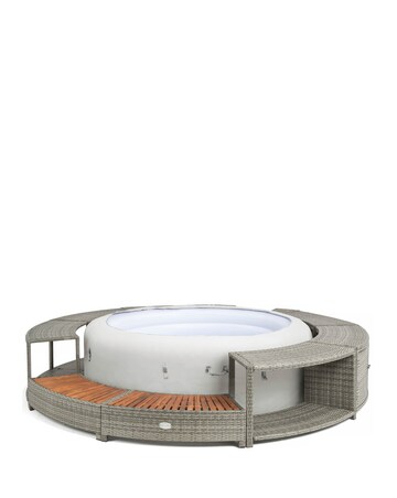 Lay-Z-Spa 200cm Round Rattan Hot Tub Surround