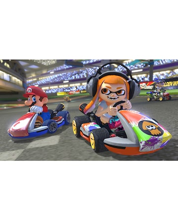 Nintendo Switch OLED White Console & Mario Kart 8 Deluxe Bundle