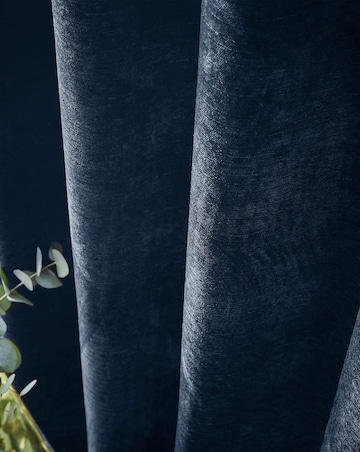 Hyperion Selene Luxury Chenille Weighted Thermal Eyelet Curtains
