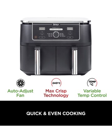 Ninja Foodi Dual Zone 9.5L Air Fryer MAX AF400UK