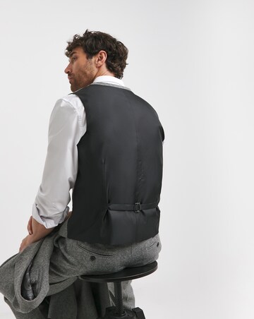 Herringbone Tweed Reg Fit Waistcoat