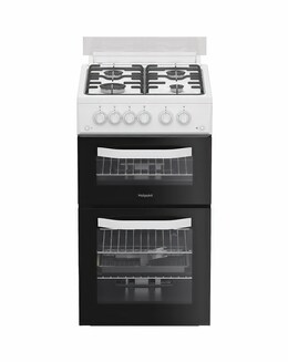 Hotpoint HDG5GCW 50cm Gas Double Cooker - White