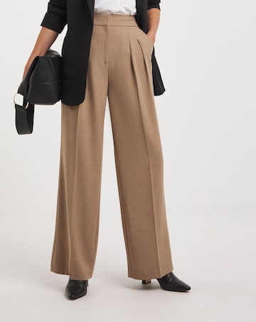 Pleated Wide Leg Trousers