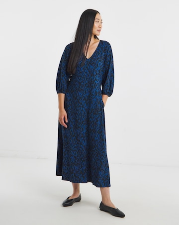 Three Quarter Sleeve Soft Touch Jersey Tea Dress