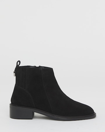 Blythe Hidden Gusset Leather Ankle Boots - Extra Wide Fit (EEE)