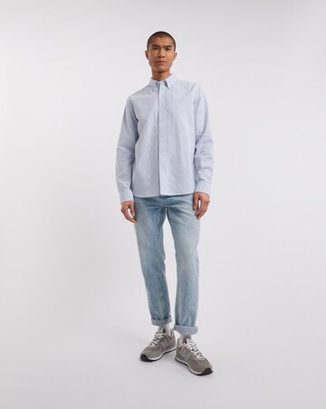 Long Sleeve Stripe Oxford Shirt