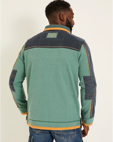 Fatface Airlie Panel Sweatshirt - Green