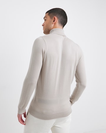 Merino Wool Roll Neck Jumper