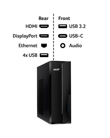Acer Aspire Intel Pentium N6005 8GB/256GB SSD Integrated Windows 11 Home Tower
