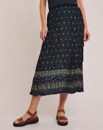 Julipa Printed Crinkle Reversible Skirt