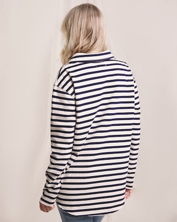 Julipa Pop Over Henley Sweatshirt