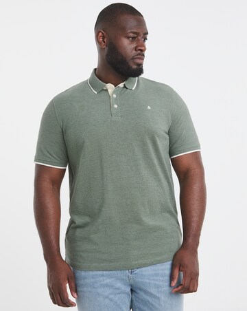Jack & Jones Premium Paulos Tipped Polo - Green