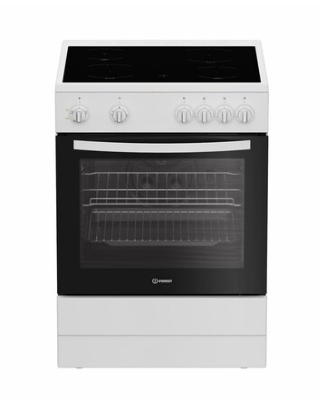 Indesit I6V3KMW/UK 60cm Electric Single Oven with Ceramic Hob - White Install