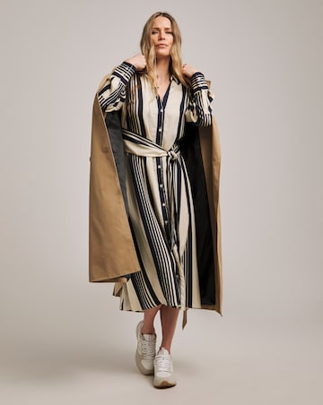 Anthology Stripe Tie Waist Shirt Dress