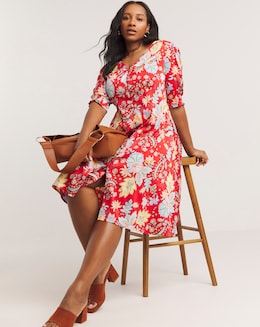 Joe Browns Poppy Floral Midi Dress