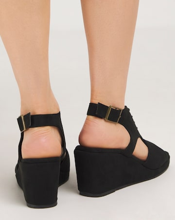 Ariana Shoe Boot Wedge Sandals Extra Wide EEE Fit Simply Comfort