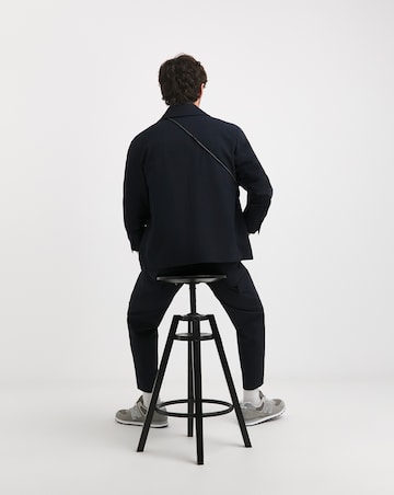 Tailored Button Harrington Shacket