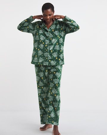 Pretty Secrets Christmas Fleece Button Pyjama Set