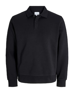 Jack &amp; Jones Bradley Polo Sweatshirt - Black