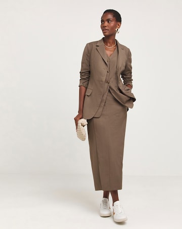 Neutral Single Breasted Blazer