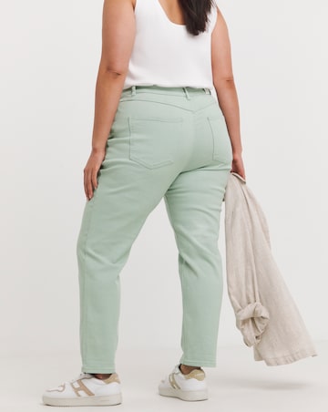 Duck Egg Blue Demi Mom Jeans