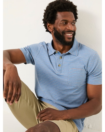 Fatface Indigo Perranporth Polo - Indigo Blue