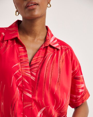 Viscose Twill Relaxed Shirt Dress