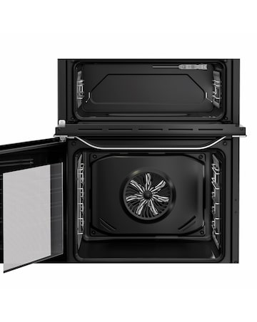 Hotpoint HDE6IDC2X Electric Double Cooker with Induction Hob - Stainless Steel