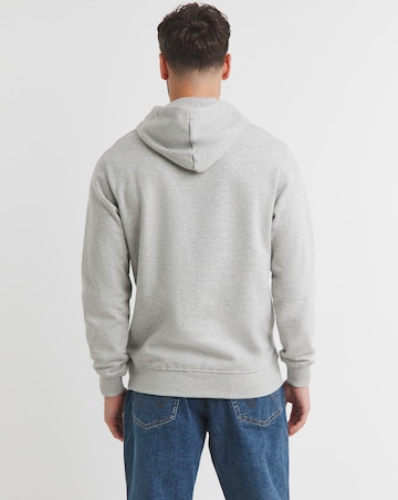 Overhead Hoodie Long Length- Grey Marl