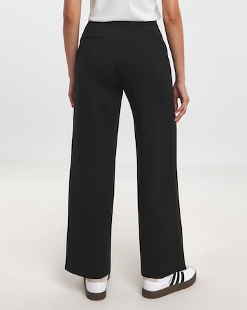 Black Ponte Straight Leg Trouser