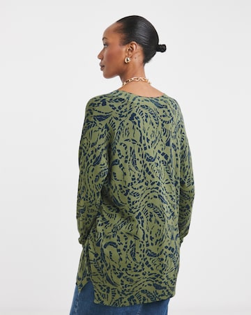 V Neck Slouch Tunic