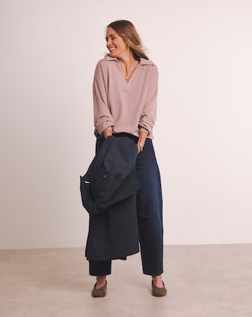 Anthology Rib High Collar Modal Sweat