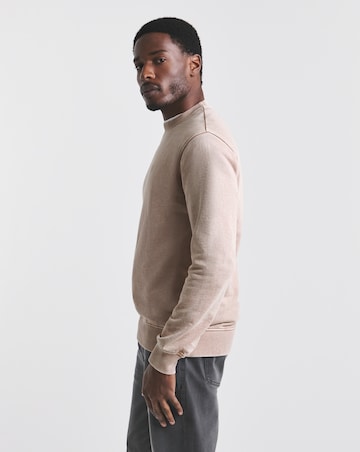 Union Garment Dyedn Crew Neck Sweatshirt- Pink