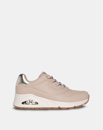 Skechers Nude Uno Lace Up Fashion Trainer -Standard Fit (D)