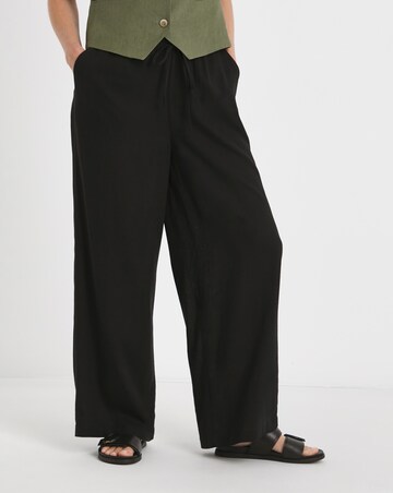 2 Pack Linen Wide Leg Trousers