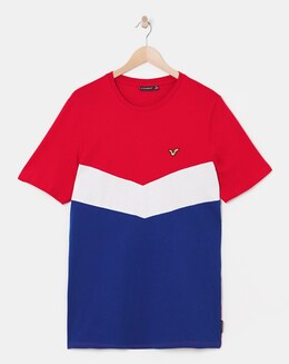 Voi Chevron Colourblock T-Shirt Long Length