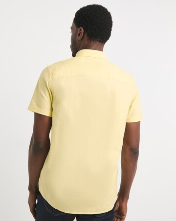 Short Sleeve Yellow Oxford Shirt Regular