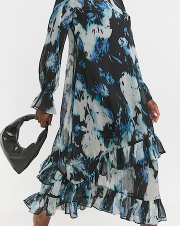 Chiffon Ruffle Dress